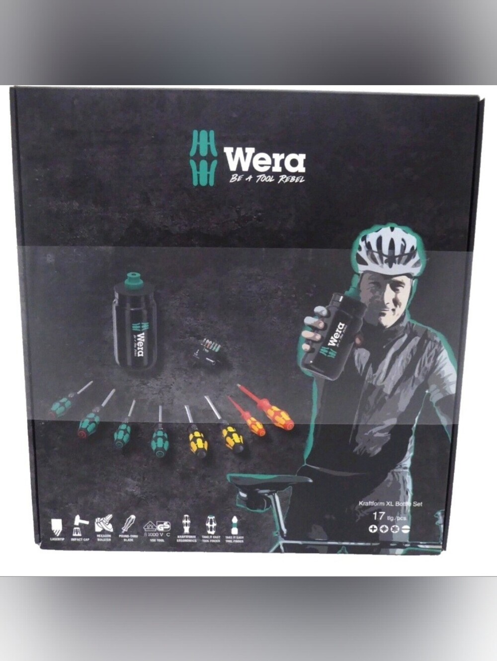 Wera 9540 Kraftform Screwdriver with XL Bottle Set